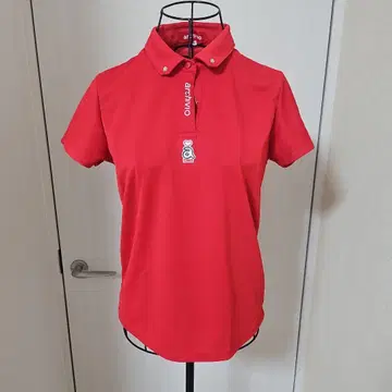 archivio 빨간색 여성용 피케 셔츠
