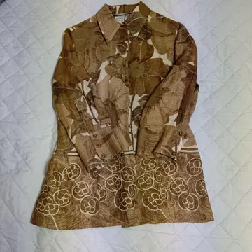 Max Mara! 플라워 프린트 버튼업 셔츠 긴팔
