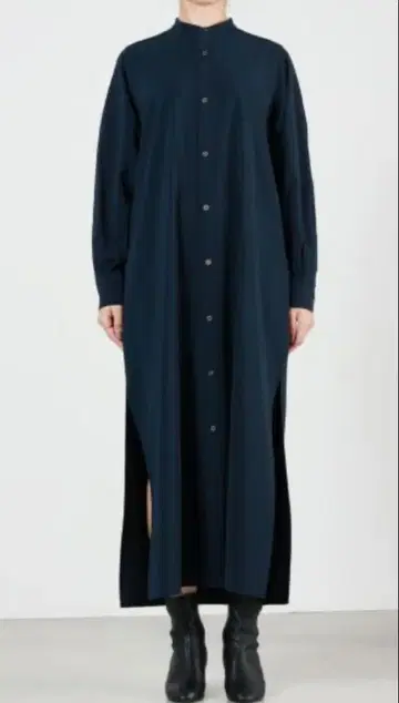 HYKE MAXI SHIRT DRESS
