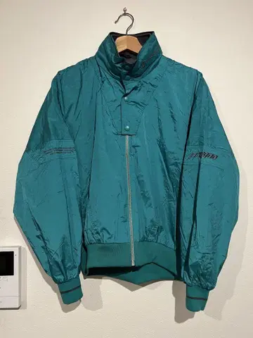 champion 챔피온 터콰이즈 그린 나일론 자켓