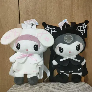 달밤의 멜로쿠로 봉제인형 백팩 마이멜로디 쿠로미 2종 세트