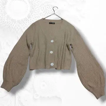 SHEIN 쉬인 베이지 리브 가디건 S