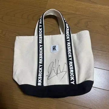 RKSRICKY 친필 사인 토트백