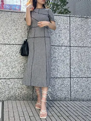 SNIDEL 스나이델 멜로우 디자인 원피스