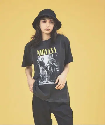 NIRVANA 티셔츠 블랙