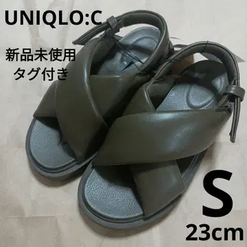 UNIQLO:C 새상품 크로스 스트랩 샌들 S 유니클로C 올리브