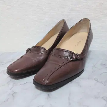 RIZ comfort 리즈컴포트 가죽 펌프스 브라운 23cm