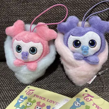 사나 모모 GIGO 한정 TWICE LOVELYS 마스코트 봉제 인형