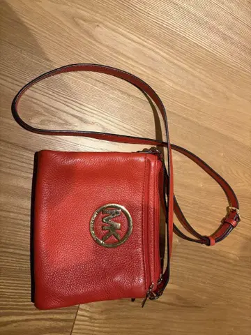 Michael Kors 오렌지 가죽 숄더백