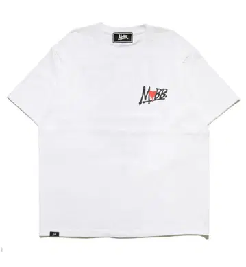 MOBB HEART DRIP T-SHIRT -WHITE-