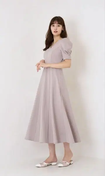 Herlipto Puff Sleeve Jersey Dress