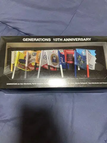 GENERATIONS 10TH ANNIVERSARY 미니 플래그 세트