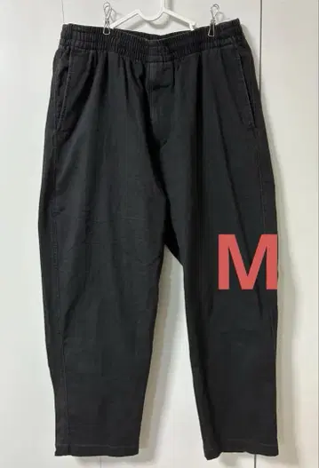 UNIQLO 코튼 릴랙스 앵클 팬츠 데님 다크 그레이 M 2착