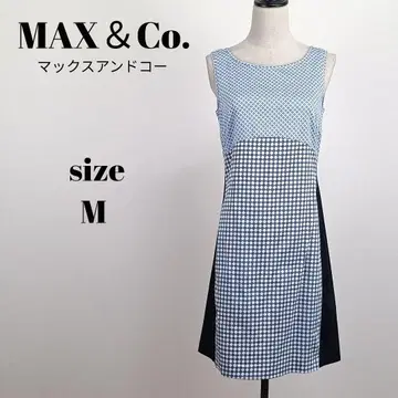 [ a1811 ] MAX&Co. 새상품급 슬리브리스 올 패턴 원피스 M