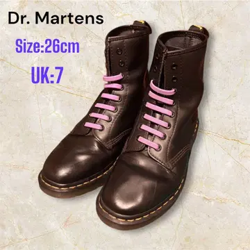 Dr. Martens 워크 부츠 26cm UK7 블랙 보라색