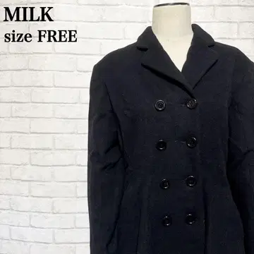 MILK 레어 빈티지 더블 코트 블랙 걸리시 구제 의류