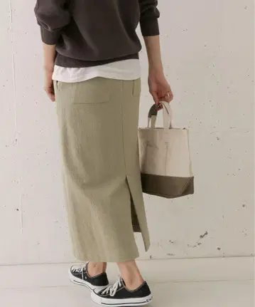 URBAN RESEARCH DOORS 센터 스티치 스트레이트 스커트 S