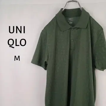 UNIQLO SPAZ NY 반팔 드라이 EX 피케 셔츠 M 그린