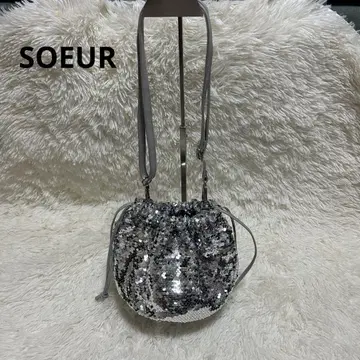 새상품 SOEUR 스팽글 숄더백