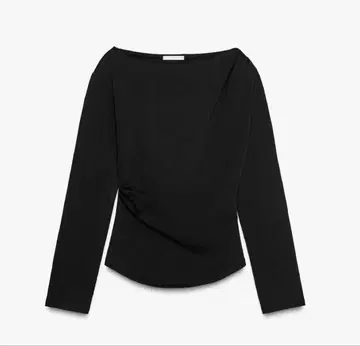 컨디션 최상 ZARA(자라) 블랙 상의 롱티 티셔츠