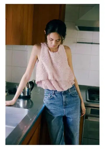 ZARA 프린지 퍼프 상의 벌룬 쉐이프 상의
