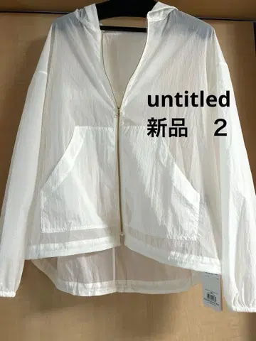 미사용 언타이틀 시어 블루종 가디건 화이트 계열