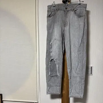 LEFLAH 데미지 데님 L
