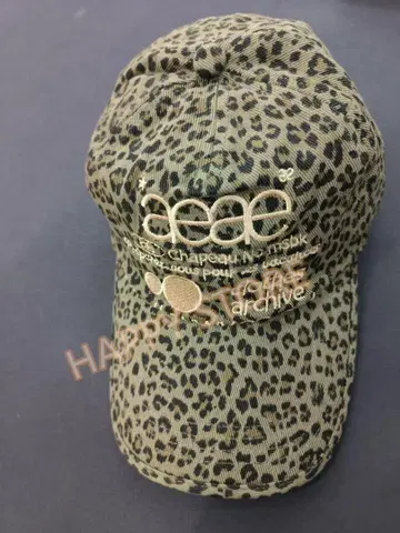 미사용 레오파드 무늬 카키 야구 모자