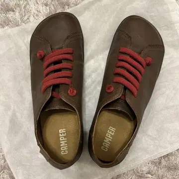 CAMPER 브라운 가죽 로퍼