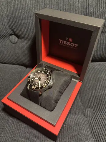 TISSOT PRC 200 오토매틱 손목시계 블랙/골드