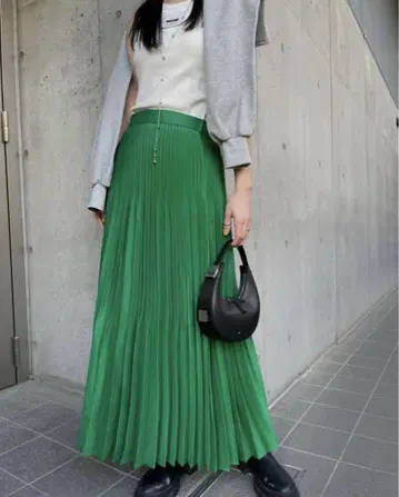 SPUN ORGANDY PLEATS SKIRT