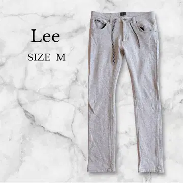 Lee 스웨트 팬츠 허리 끈 포함 캐주얼 방한 심플 릴랙스