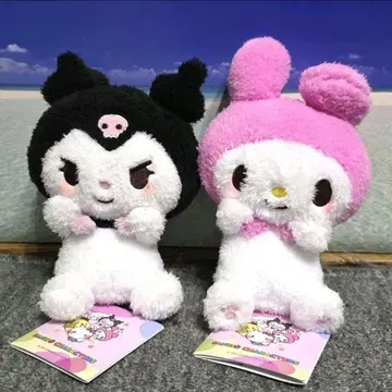 유루카와 산리오 캐릭터즈 뿅뿅 봉제 인형 쿠로미 마이멜로디