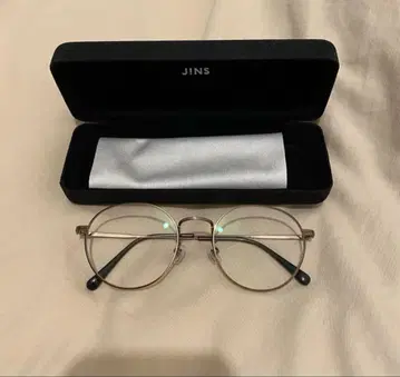 JINS 메탈 프레임 안경 도수 없음