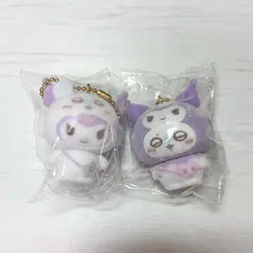 치이카와 x 산리오 시크릿 플로키 마스코트 참 모몽가 쿠로미