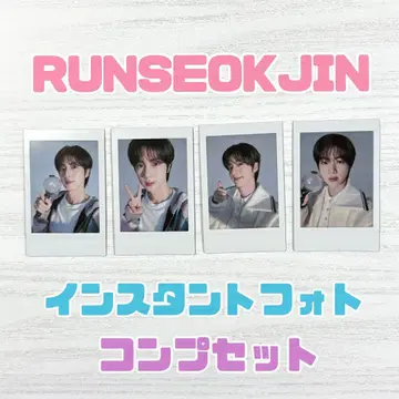 BTS JIN 진 투어 굿즈 인스턴트 사진 트레이딩 카드 세트
