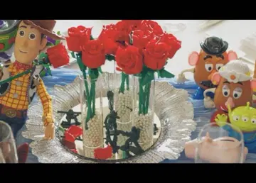 결혼식 피로연 LEGO 레고 완구 토이스토리풍 장미 블록