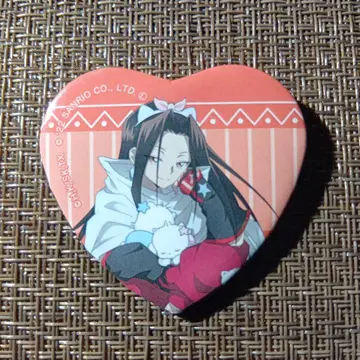 SHAMAN KING x 산리오 하트형 캔뱃지 하오 x 냐니이뉜네뇽