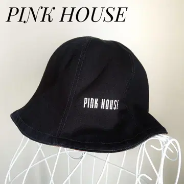 [새상품급] PINK HOUSE 리버서블 햇 로고 데님 스타일