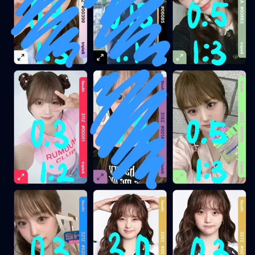 tripleS トエス サイン入りソロチェキ ジュビン S18 Shop Triples on Bunjang Global Site - No more Korean account!