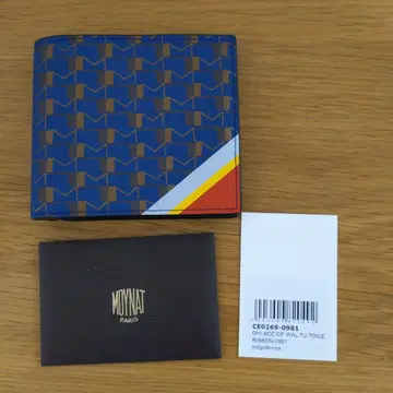 MOYNAT 접이식 지갑 인디고/브론즈