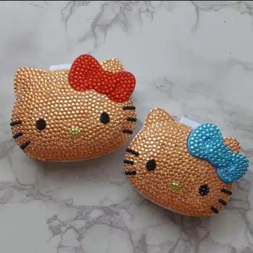 햇볕에 탄 키티 잡화 케이스 & 약 케이스 2개 세트 데코
