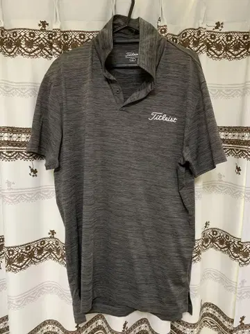 Titleist 반팔 폴로 셔츠 그레이 LL