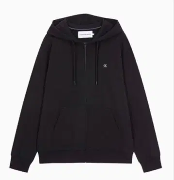 Calvin Klein 집업 후드 블랙