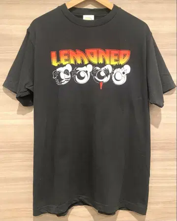 레모네이드 LEMONED 그래픽 티셔츠 블랙