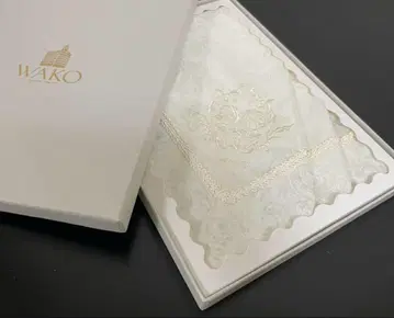 WAKO 와코 고급 자수 손수건 45cm