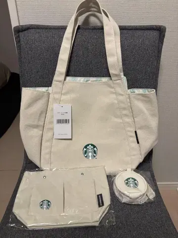 Starbucks 에코백 아이보리 / 백인백 / 파우치