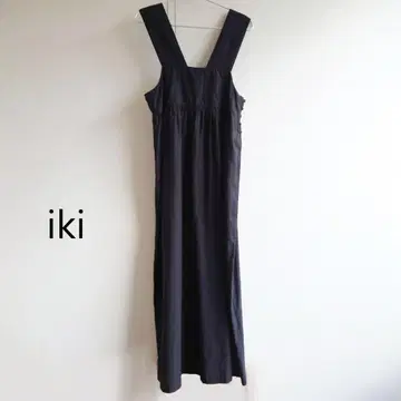 iki TA/C/Li 그로그랭 슬리브리스 롱 원피스 블랙 블랙