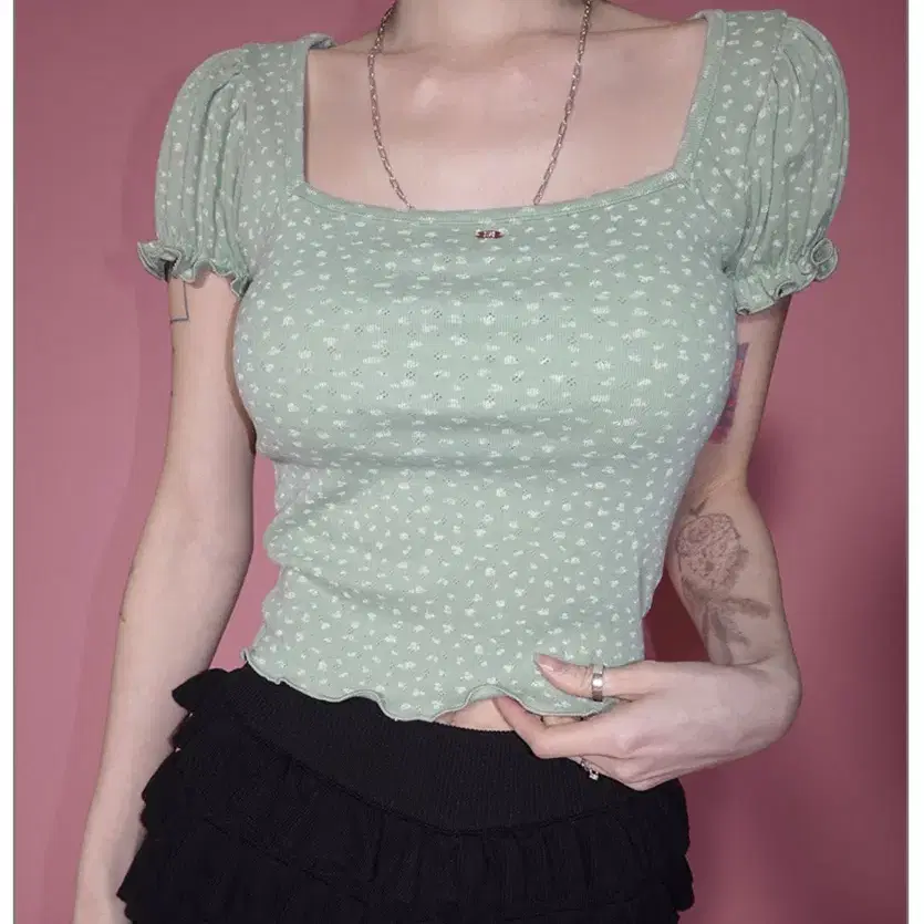 PALE JADE☆Deep Square-Neck T (Short Sleeve)_4color★新作★ PALE JADE | 페일제이드 Pale Jade (unworn) Deep Square Neck T