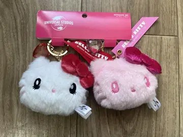 USJ 한정 키티 페어 키체인 세트